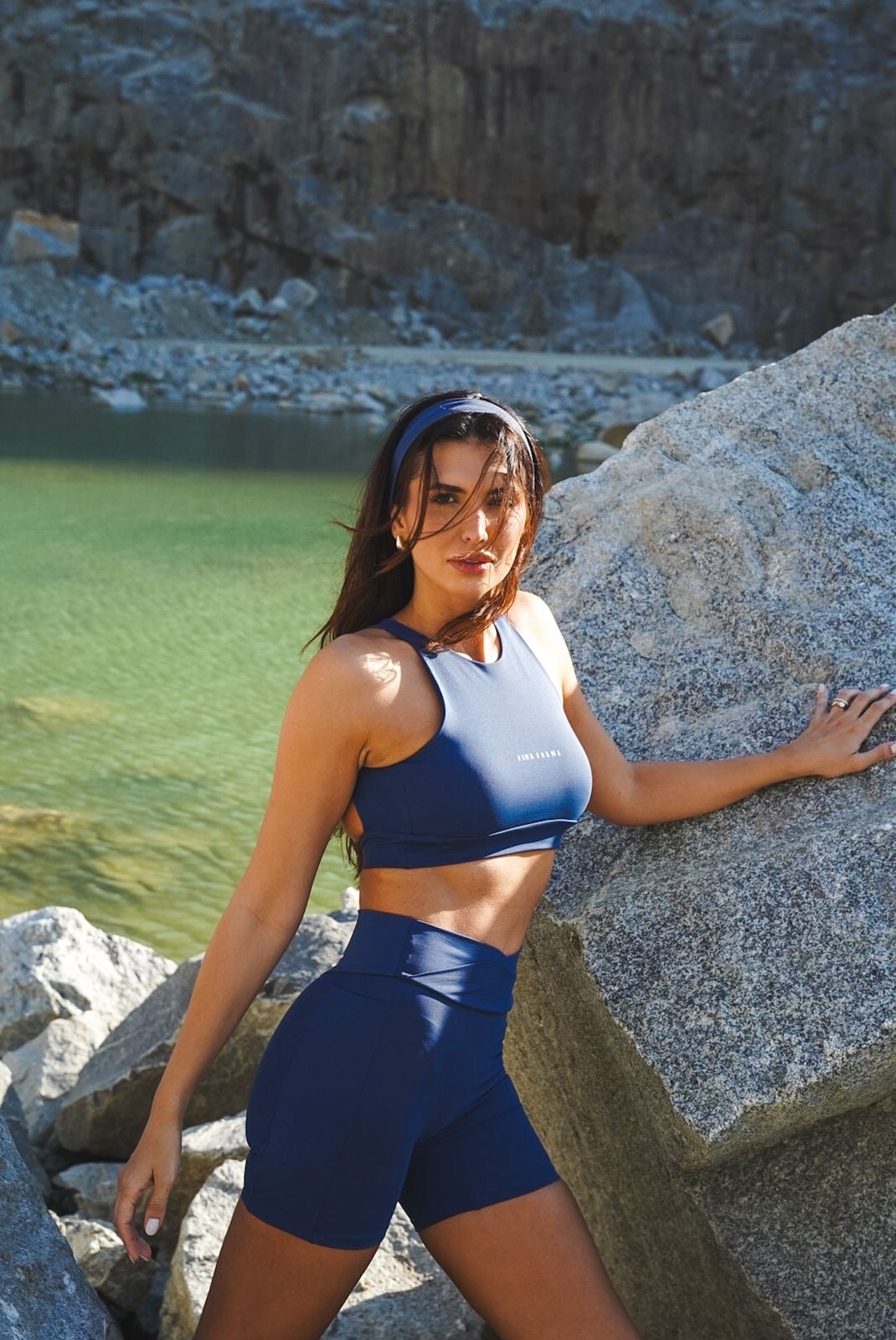 CROPPED AURA - AZUL PETRÓLEO | Ref: 2048