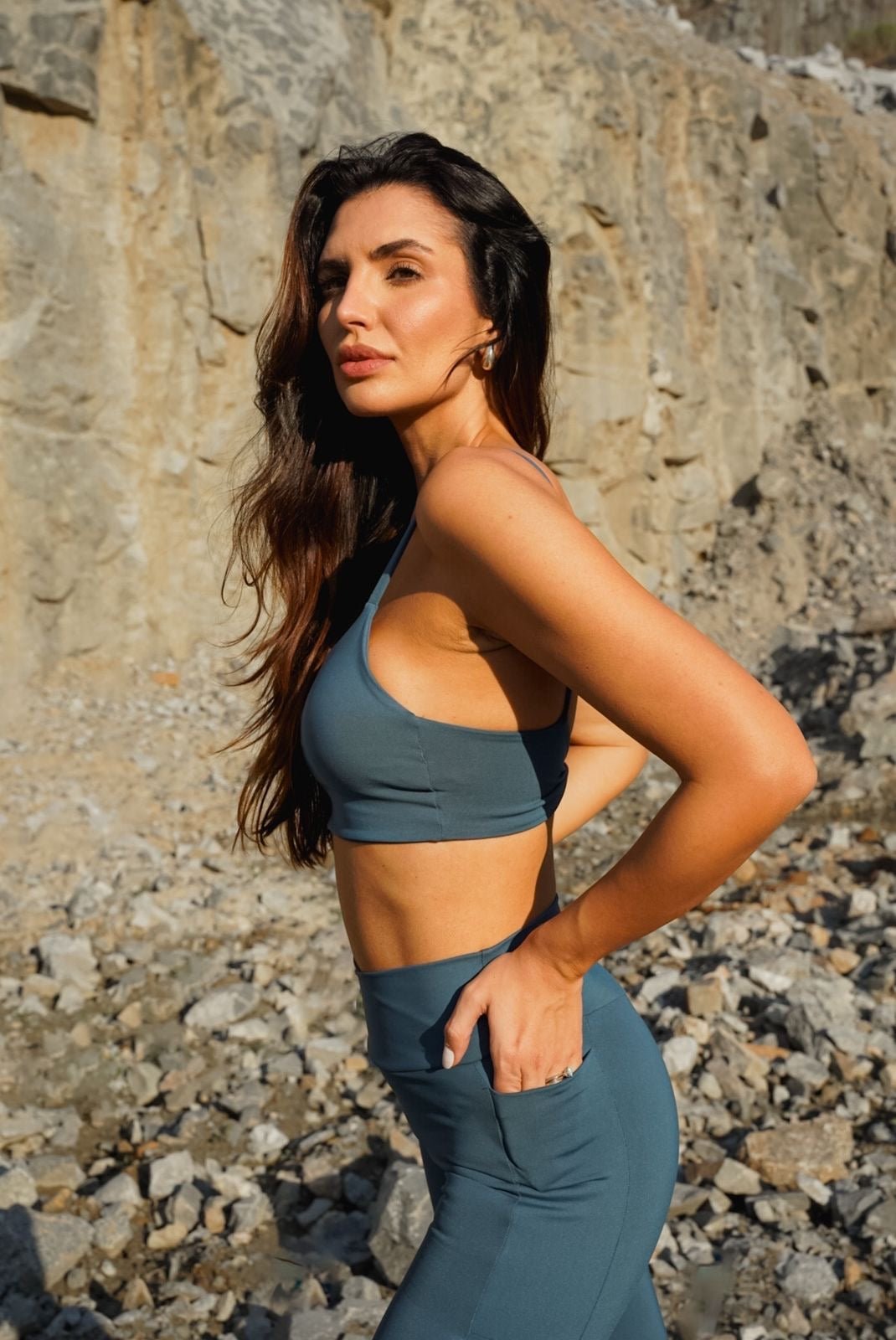 LEGGING AURA - AZUL CÉU | Ref: 2045 - Fina Forma Fitness