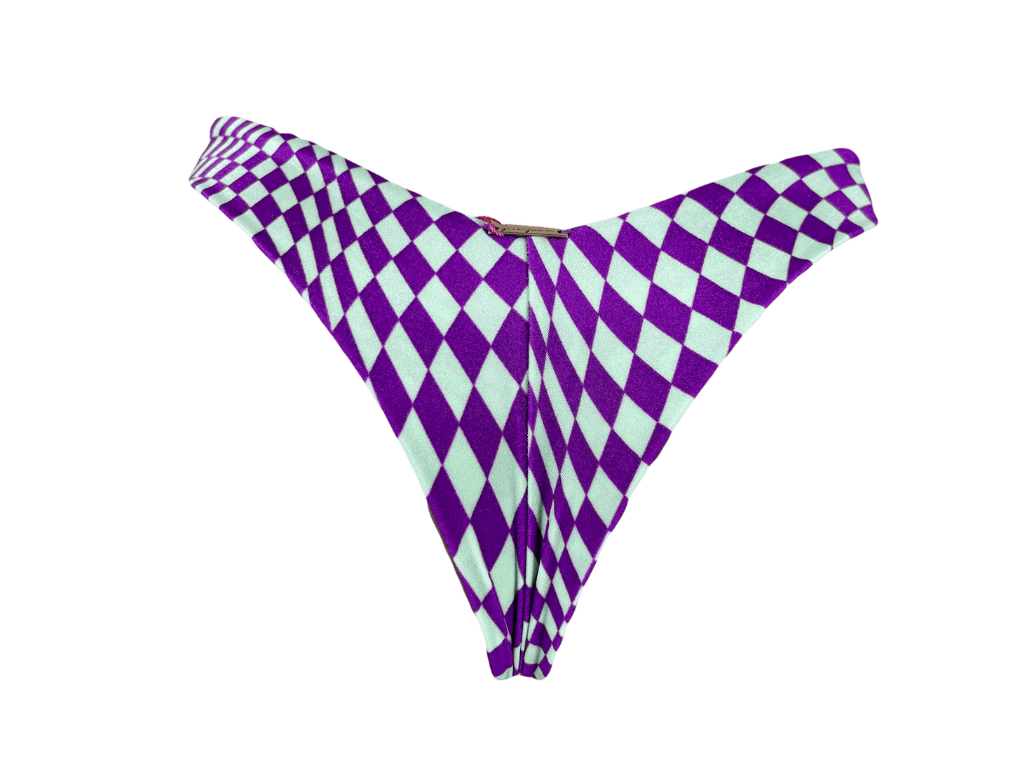 Calcinha Ocean Essência - QUADRICULADO ROXO - Fina Forma Fitness