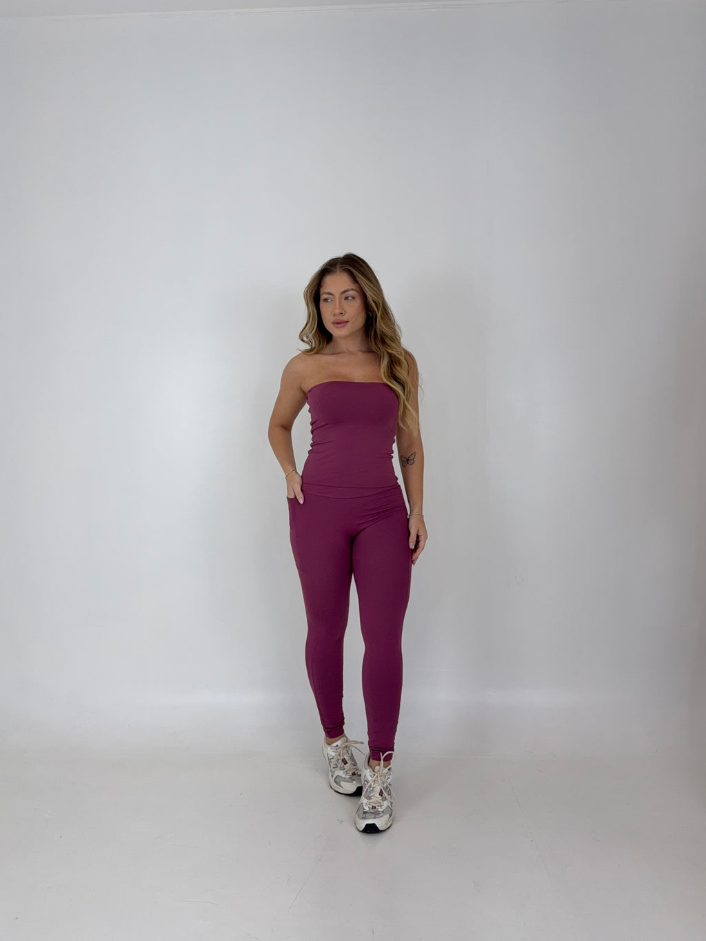 BLUSA TOMARA QUE CAIA AURA - ROSÉ - Fina Forma Fitness