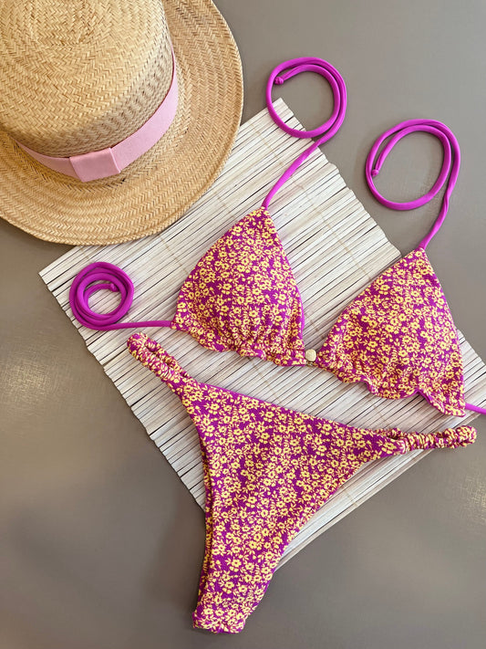 Calcinha Maré Encanto - FLORAL | Ref: 1521