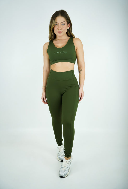 LEGGING COM BOLSO - VERDE BANDEIRA