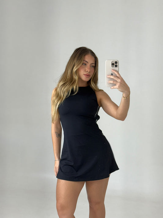 VESTIDO BRILHO DO SOL - PRETO