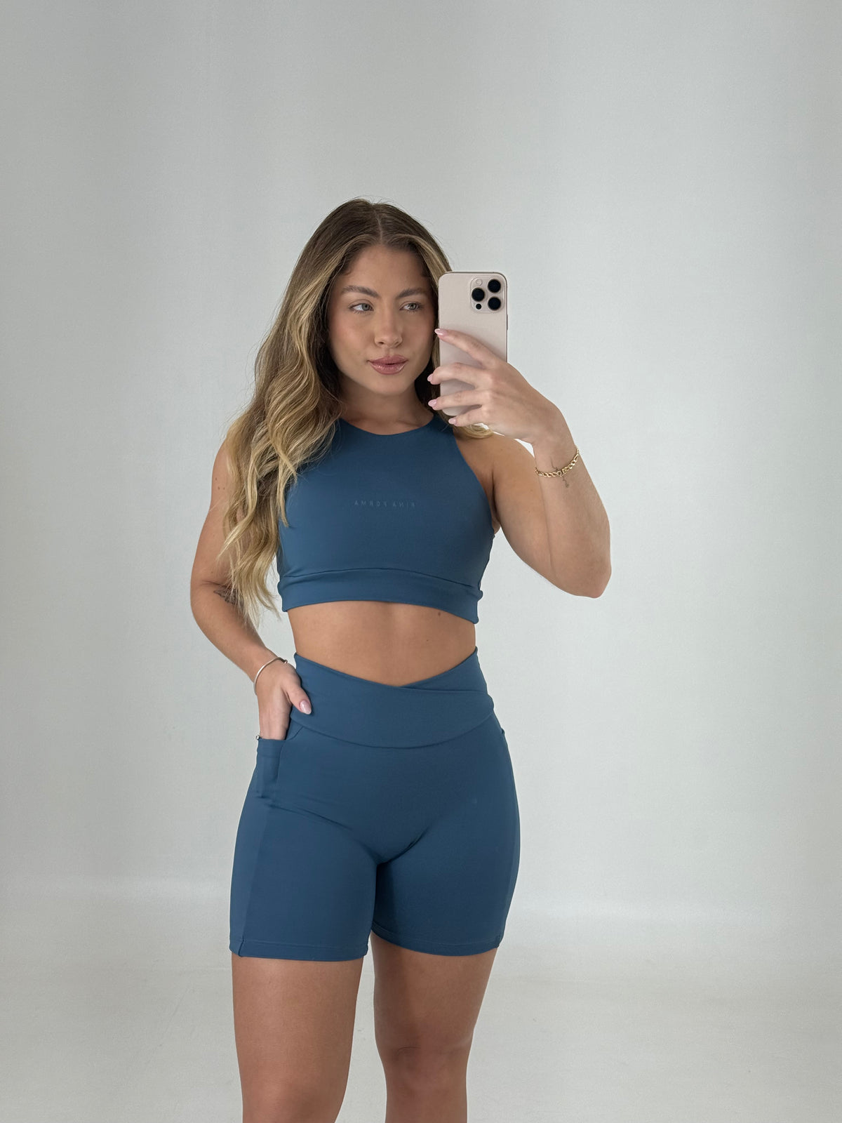 BERMUDA AURA - AZUL CÉU | Ref: 2046 - Fina Forma Fitness