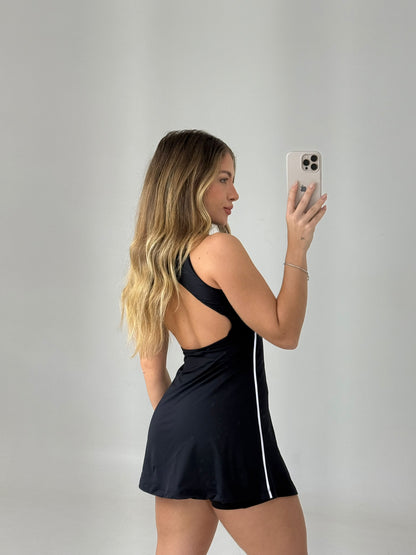VESTIDO BRILHO DO SOL - PRETO