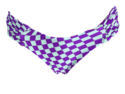 Calcinha Maresia Essência - QUADRICULADO ROXO