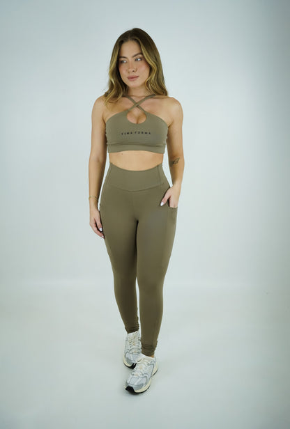 LEGGING COM BOLSO - CAPPUCCINO