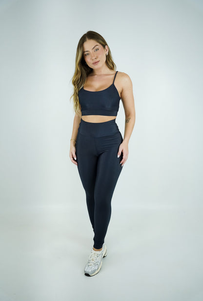 LEGGING CANELADA - AZUL PETRÓLEO