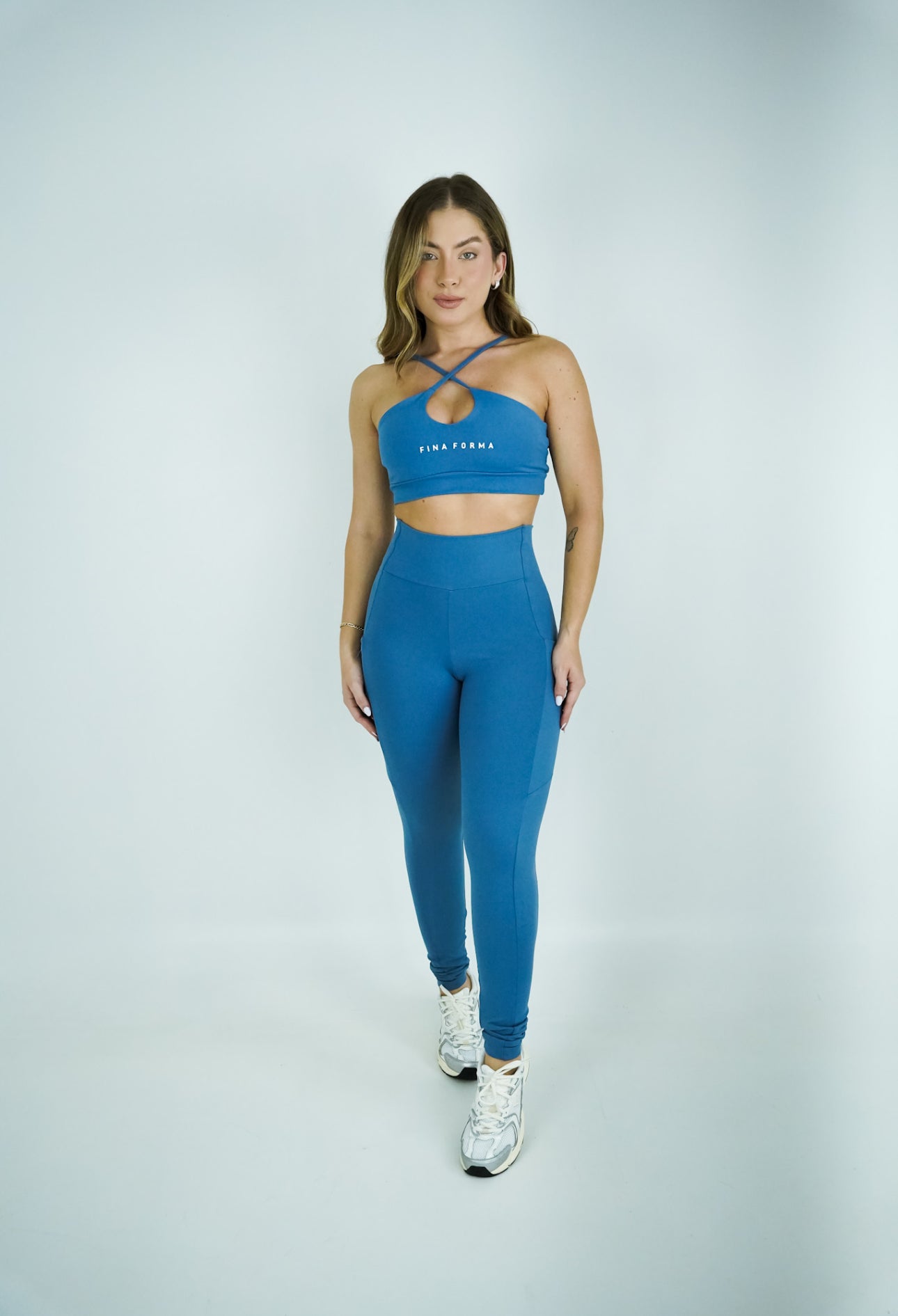 LEGGING COM BOLSO - AZUL