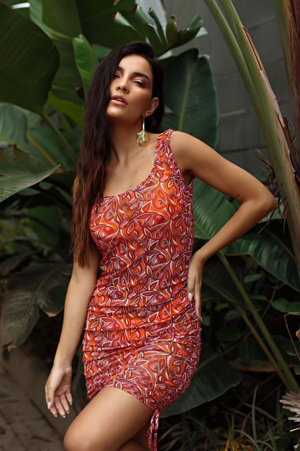 Vestido de Tule Encanto - LARANJA | Ref: 1481 - Fina Forma Fitness