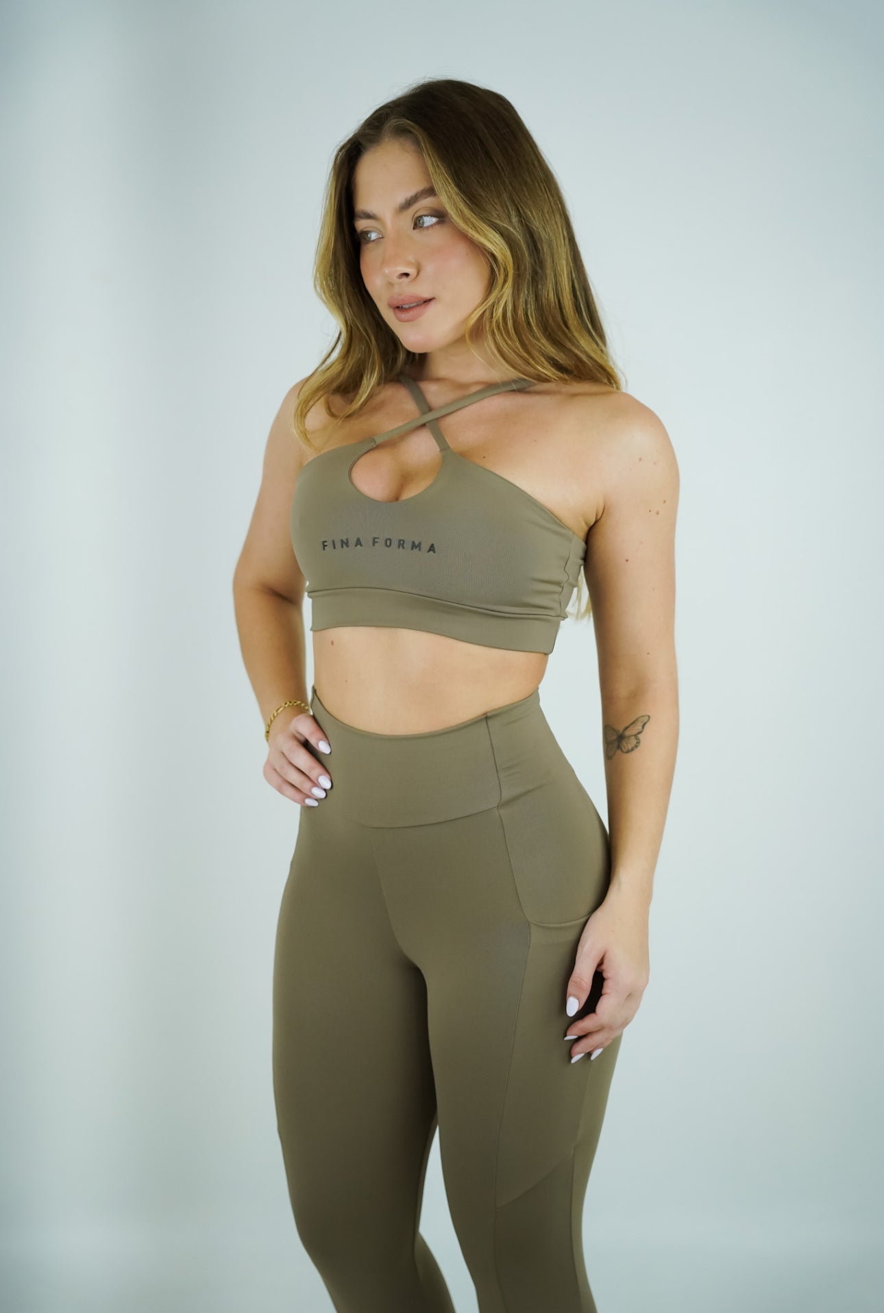 LEGGING COM BOLSO - CAPPUCCINO