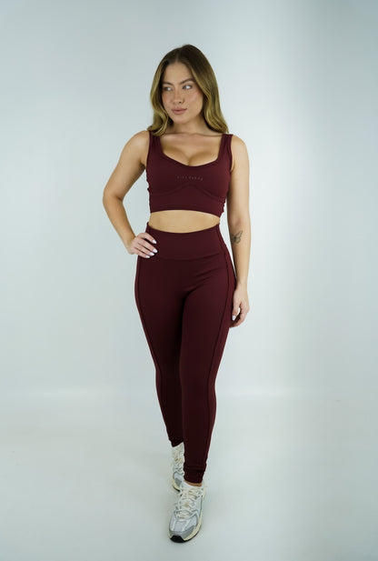 LEGGING ADIDAS - BORDÔ