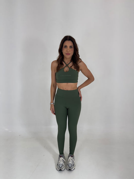 LEGGING RETA BÁSICA - VERDE OLIVA