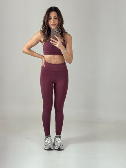 LEGGING RETA BÁSICA - BORDÔ