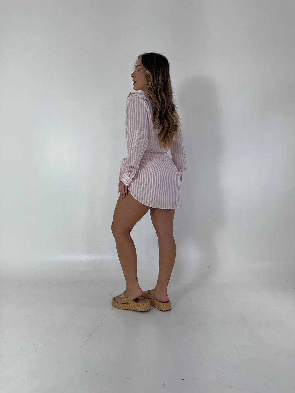 SAIA LISTRADA - ROSA - Fina Forma Fitness