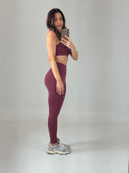 LEGGING RETA BÁSICA - BORDÔ