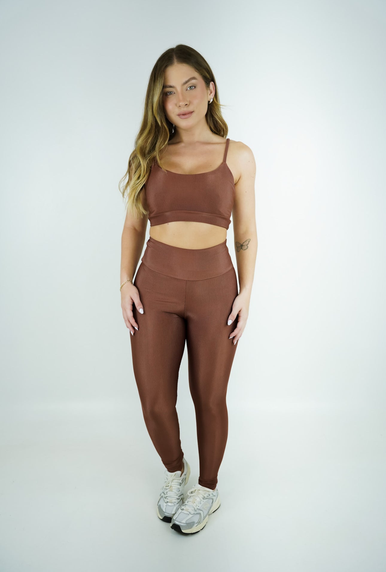 LEGGING CANELADA - CAFÉ