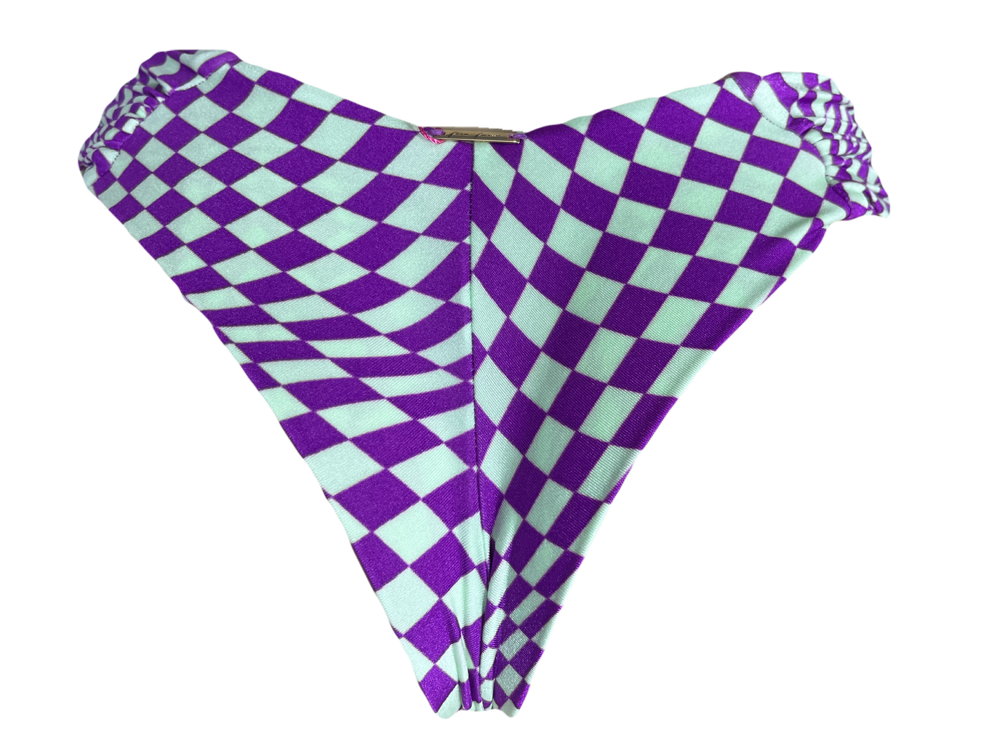 Calcinha Maresia Essência - QUADRICULADO ROXO