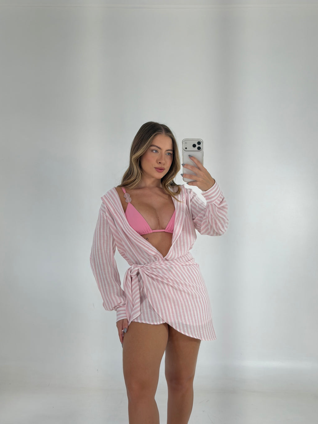 SAIA LISTRADA - ROSA - Fina Forma Fitness