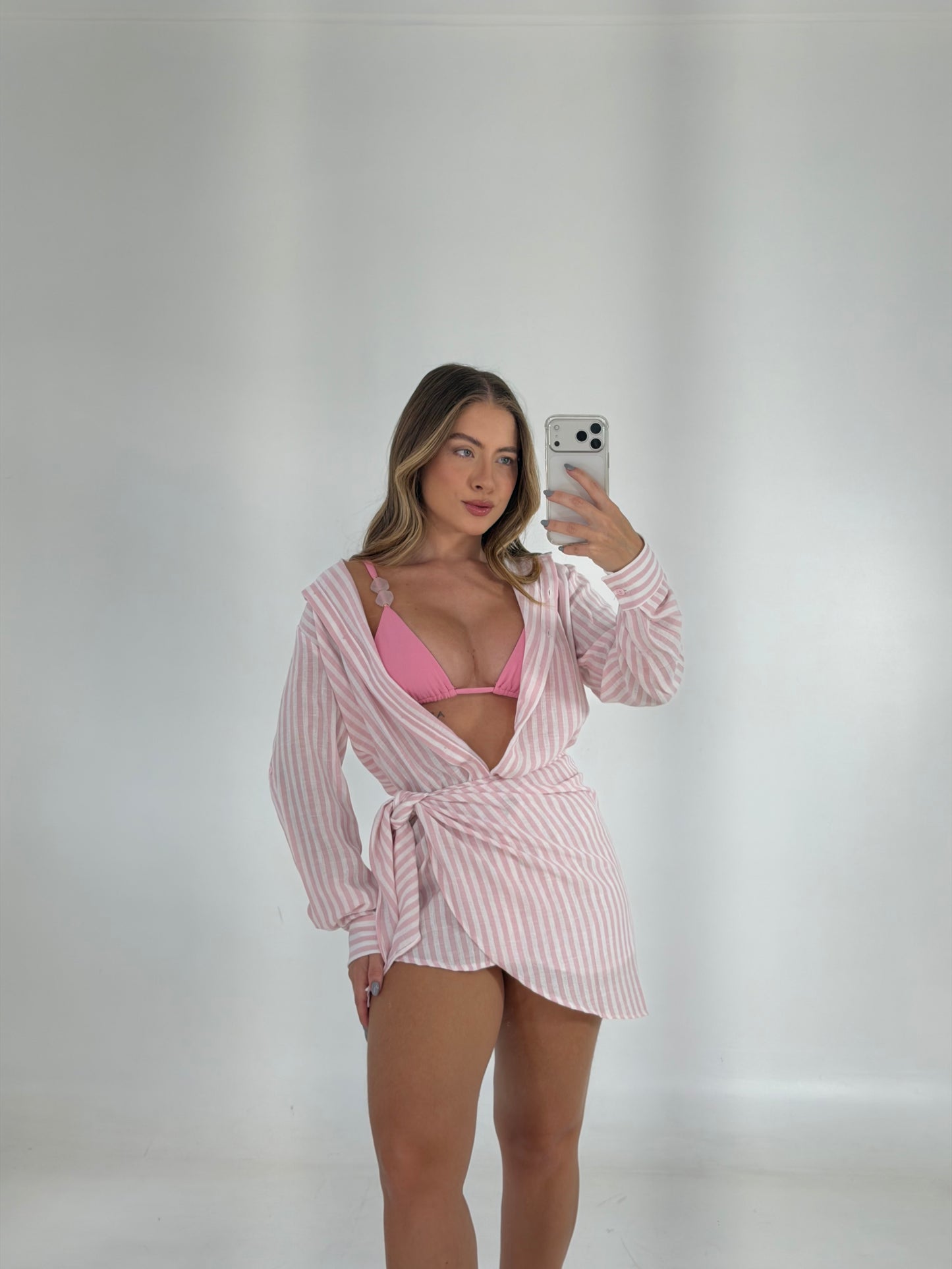 SAIA LISTRADA - ROSA - Fina Forma Fitness