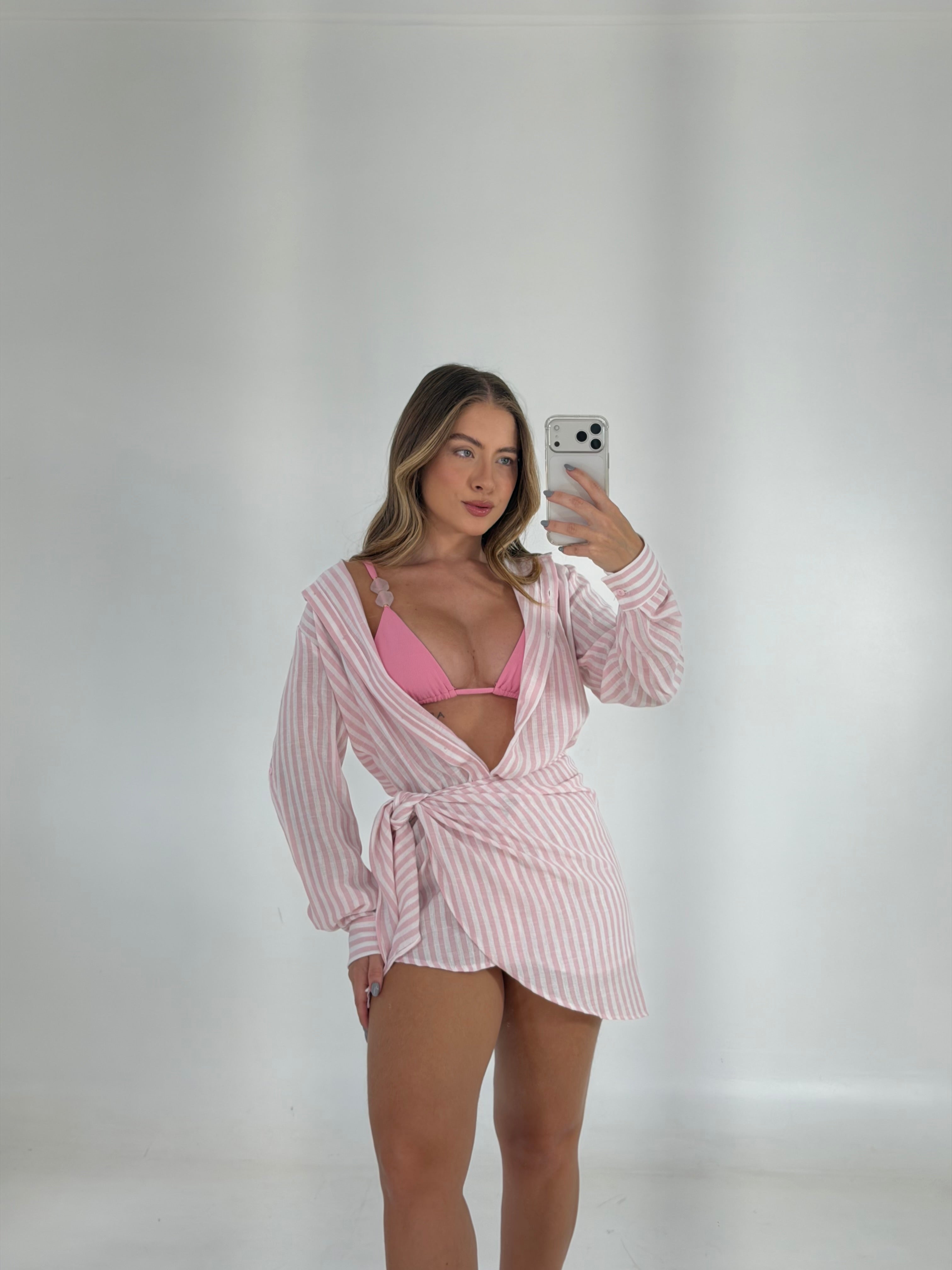 SAIA LISTRADA - ROSA - Fina Forma Fitness