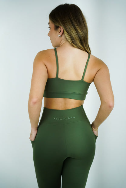 LEGGING COM BOLSO - VERDE OLIVA