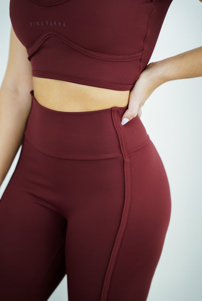 LEGGING ADIDAS - BORDÔ