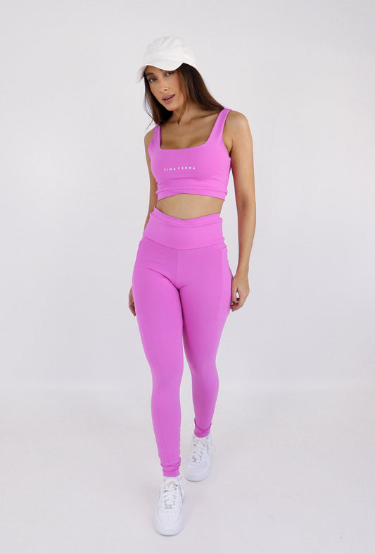 LEGGING CONECTA - ROSA | Ref: 1868 - Fina Forma Fitness