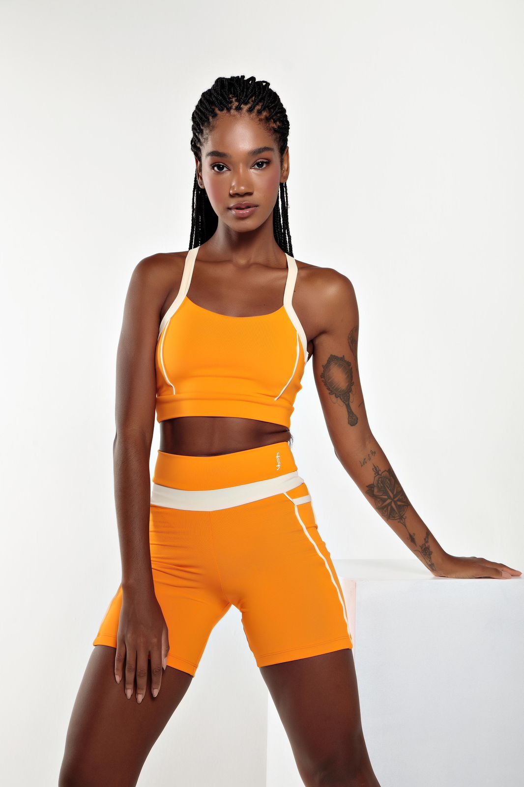 BERMUDA KAREN - LARANJA | Ref: 1560 - Fina Forma Fitness
