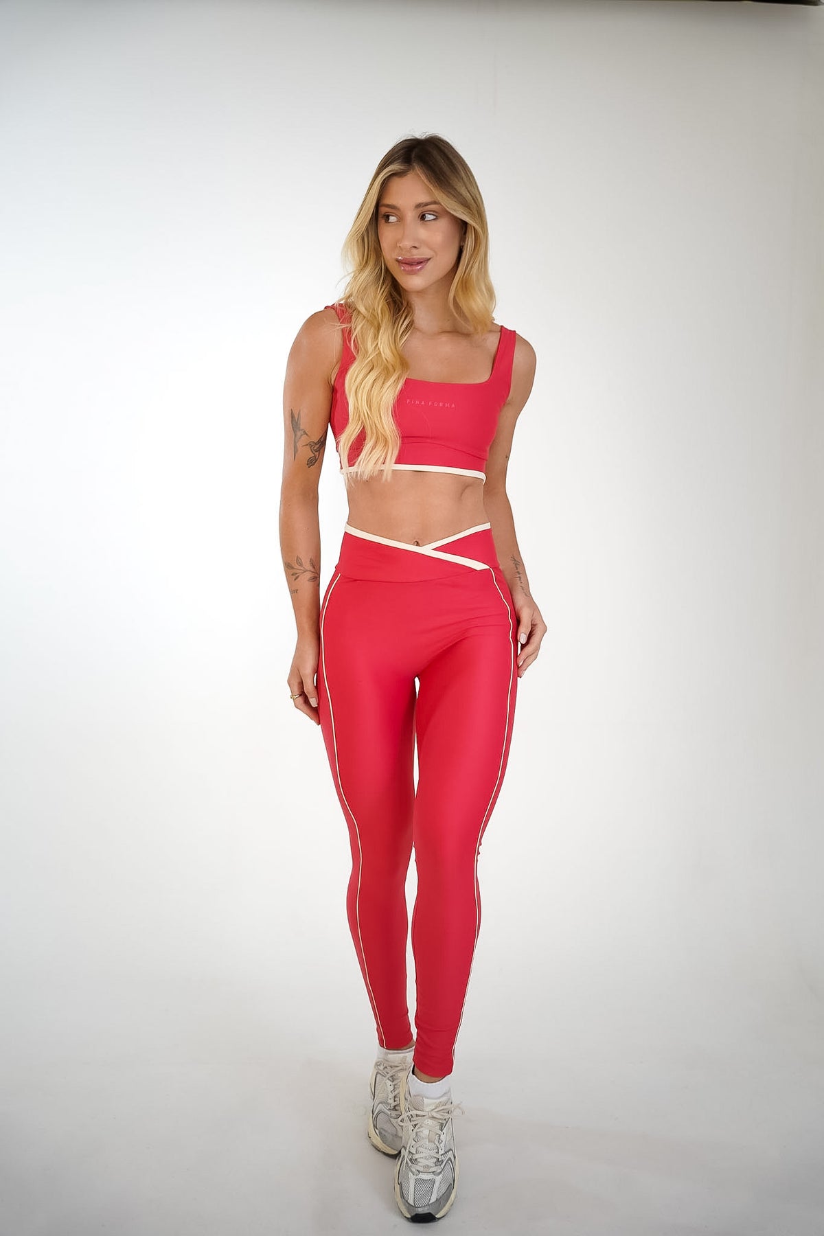 Legging Flora Framboesa — Fresh Collection