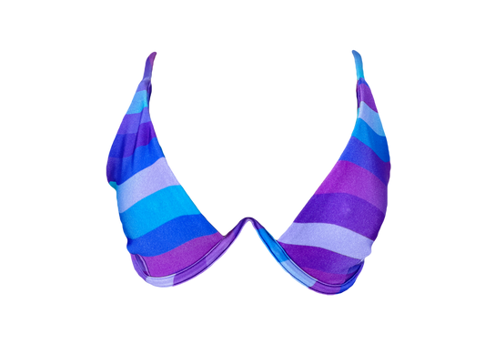 Top Luma Essência - LISTRADO ROXO