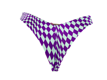Calcinha Ocean Essência - QUADRICULADO ROXO
