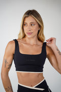 Top Flora Preto da Fresh Collection — vista frontal